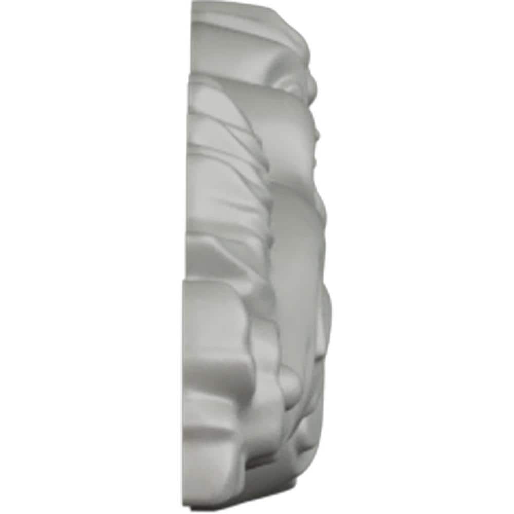 Small White Polyurethane Scroll Center Applique