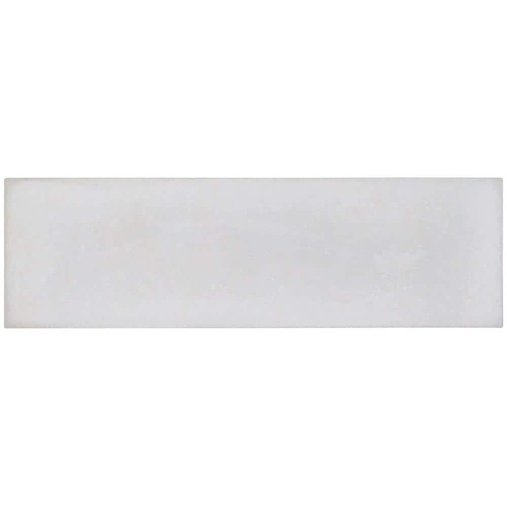 Mist Gray Matte Cement Rectangular Wall Tile 2" x 8"