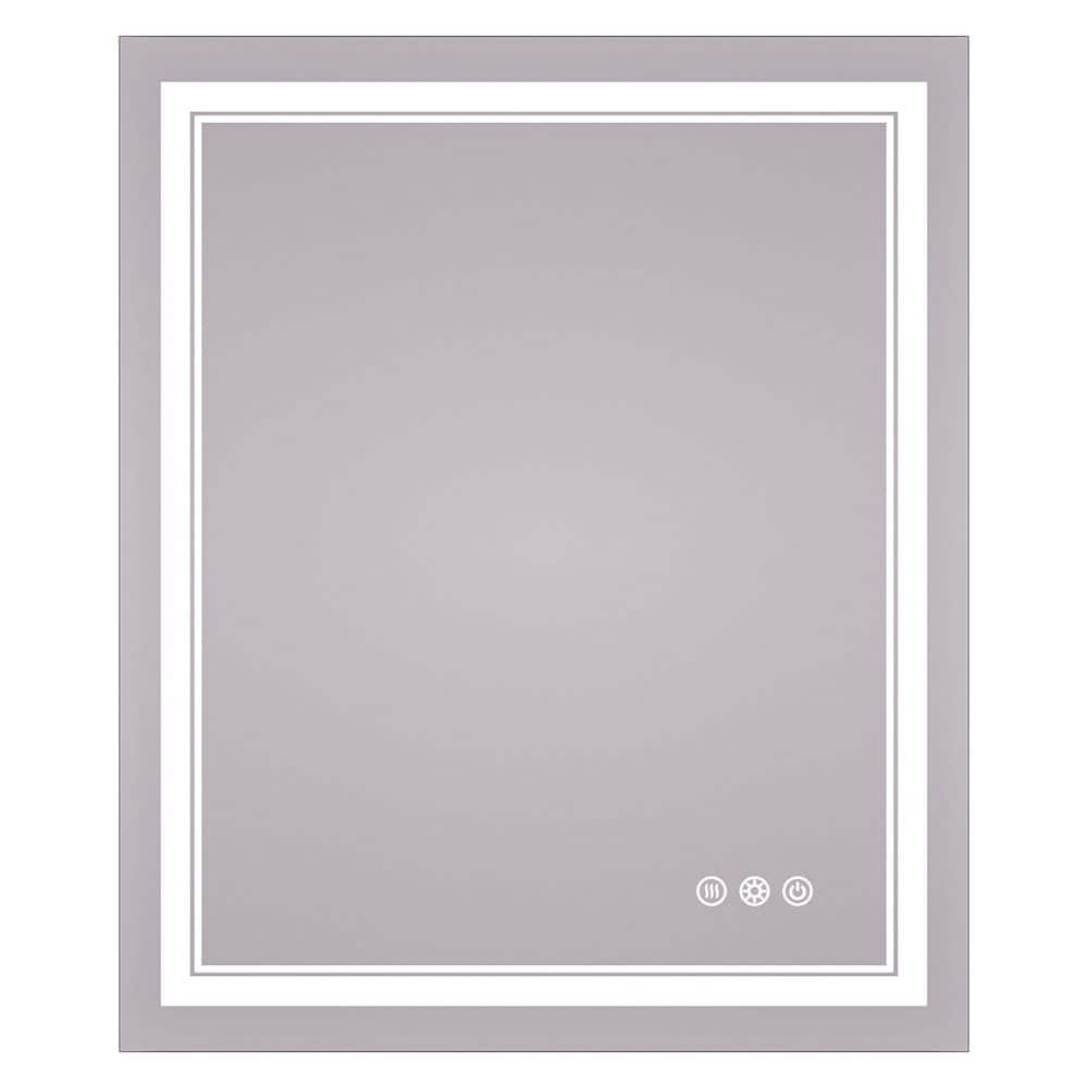 30 in. W x 36 in. H Rectangular Frameless LED Light Anti-Fog Wall Bathroom Vanity Mirror with Frontlit and Backlit price history on PriceWatchPro