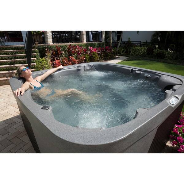 Aquarest Spas Daydream 4500 6 Person Lounger Hot Tub Plug And Play W 45 Stainless Jets Htr Ozone Led Waterfall Ext Led Lighting Ar2 Hu2 Gtb The Home Depot