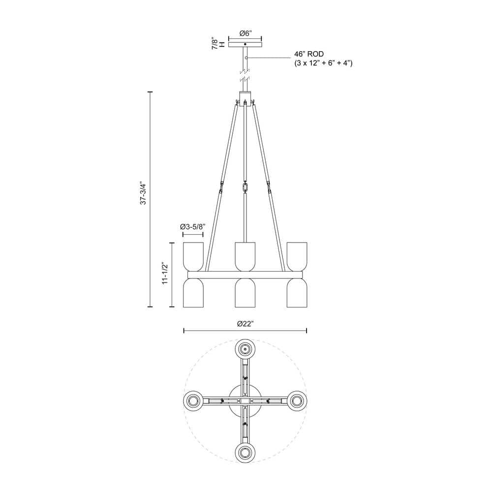Lucian 22" Vintage Brass Linear Chandelier with Clear Crystal Accents