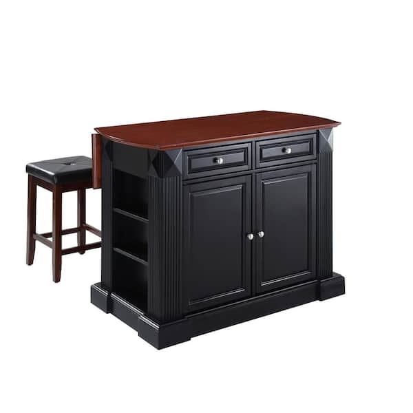 Crosley Furniture Coventry Black, Kitchen Island Cart With Seating