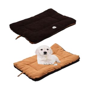 Eco-Paw Large Brown and Cocoa Reversible Pet Bed