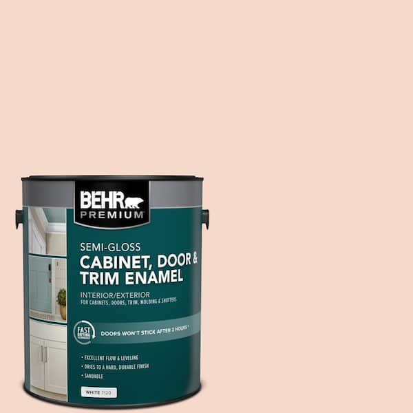 1 gal. #M190-1 Pink Sea Salt Semi-Gloss Enamel Interior/Exterior Cabinet, Door & Trim Paint