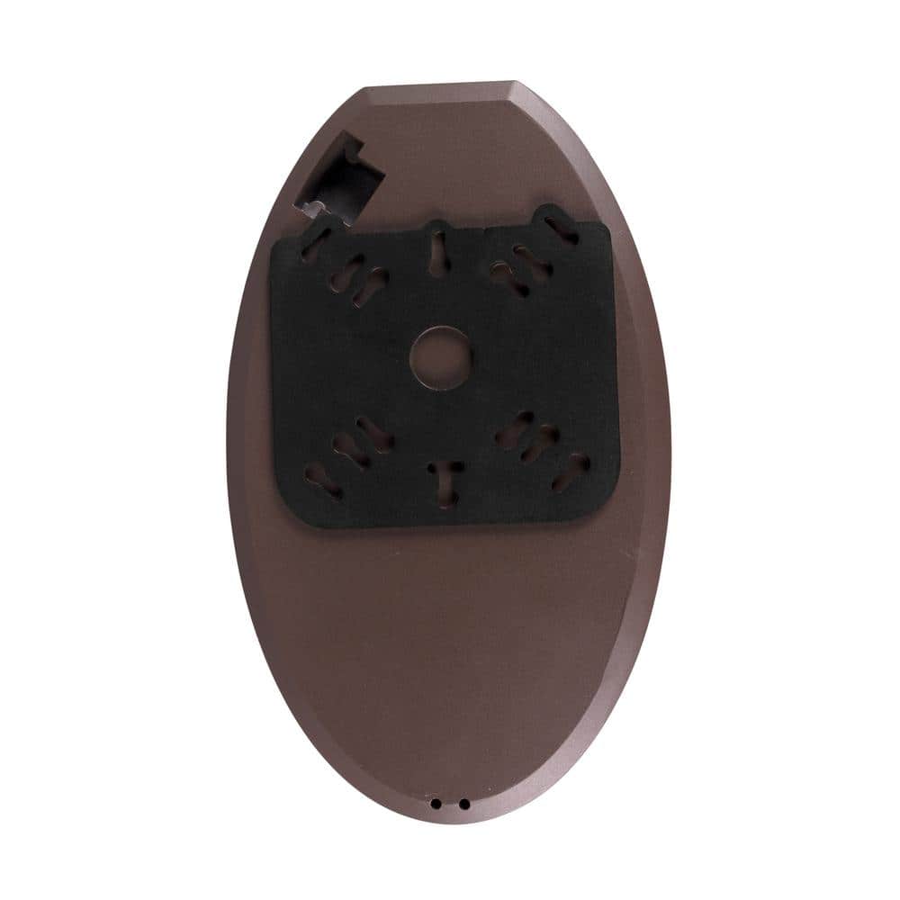 Bronze Matte Outdoor LED Teardrop Wall Light with Photocell
