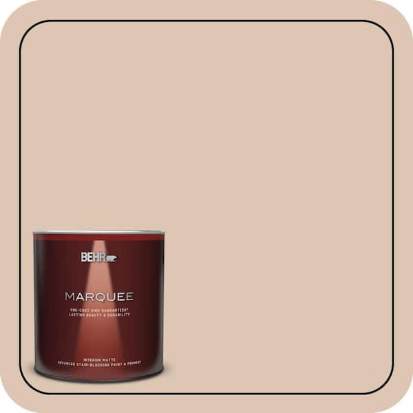 BEHR MARQUEE 1 qt. #280E-2 Arabian Sands Matte Interior Paint & Primer