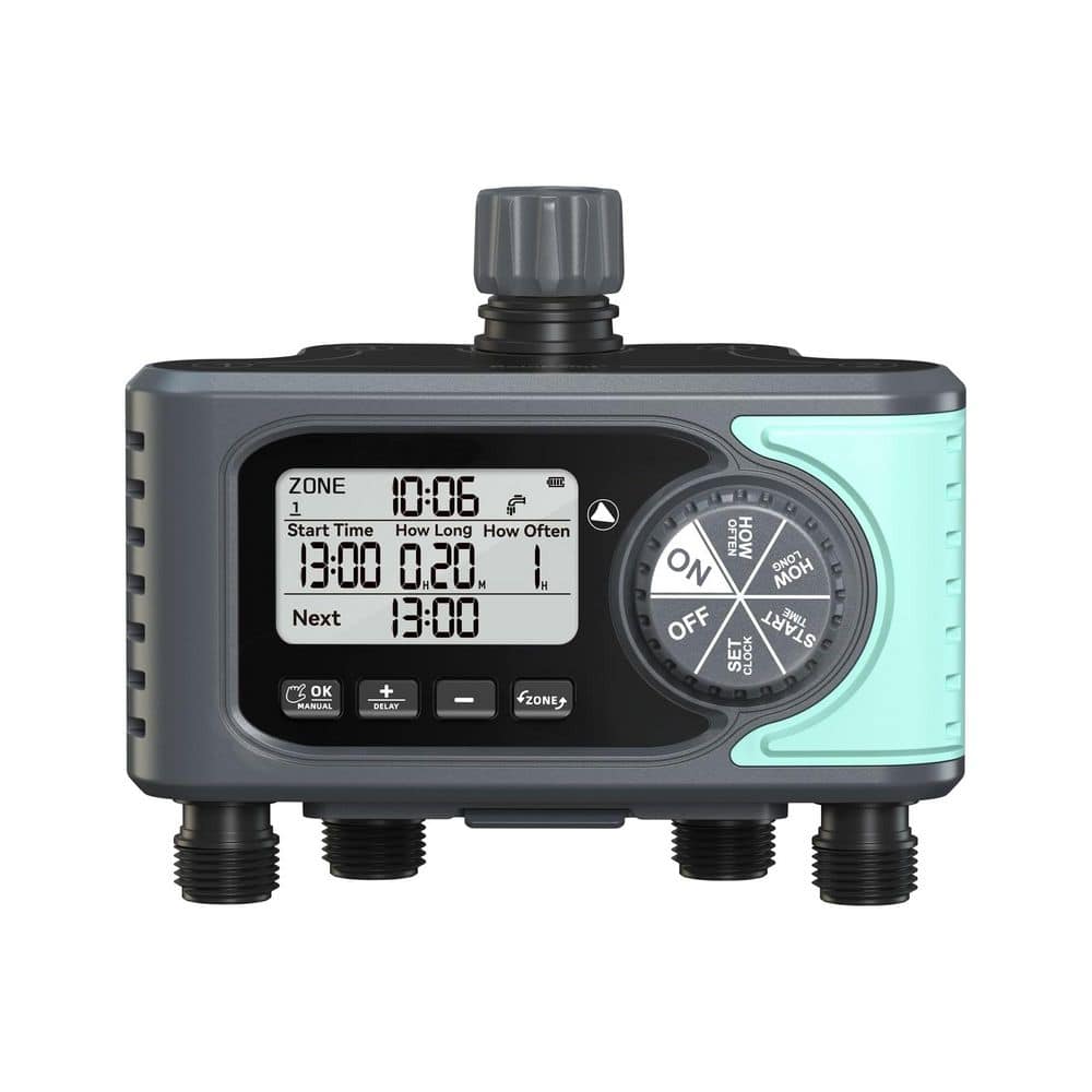 Brass Water Timer Irrigation Controller Heavy-Duty Sprinkler Timer for Hose with 4 Programmable Zone Rain Delay price history on PriceWatchPro