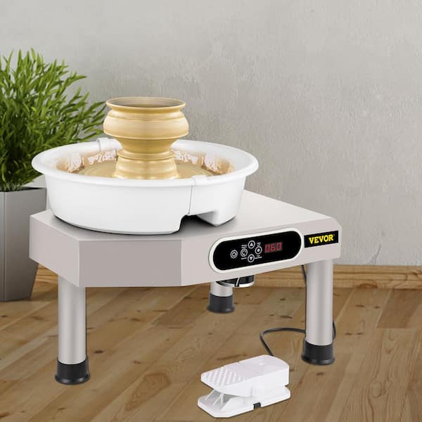 Pottery Wheel for Adults, 9.8 Electric Pottery Wheels with Detachable  Basin, LCD Touch Screen Clay, Foot Pedal, 350W Ceramic Pottery Wheel for  Adults