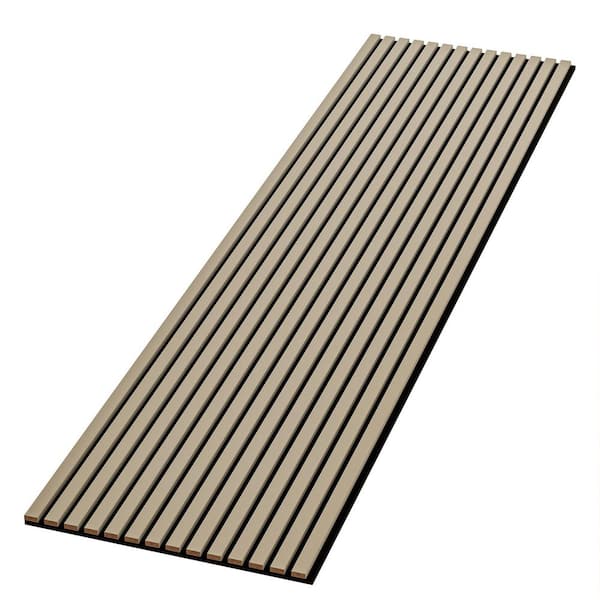Ejoy 94 in. x 12.6 in x 0.8 in. Acoustic Vinyl Wall Cladding Siding Board (Set of 2-Piece)