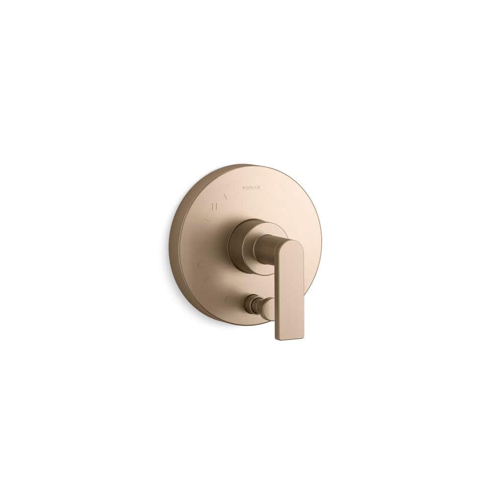 Composed Rite-Temp Valve Trim With Push-Button Diverter And Lever Handle in Vibrant Brushed Bronze price history on PriceWatchPro