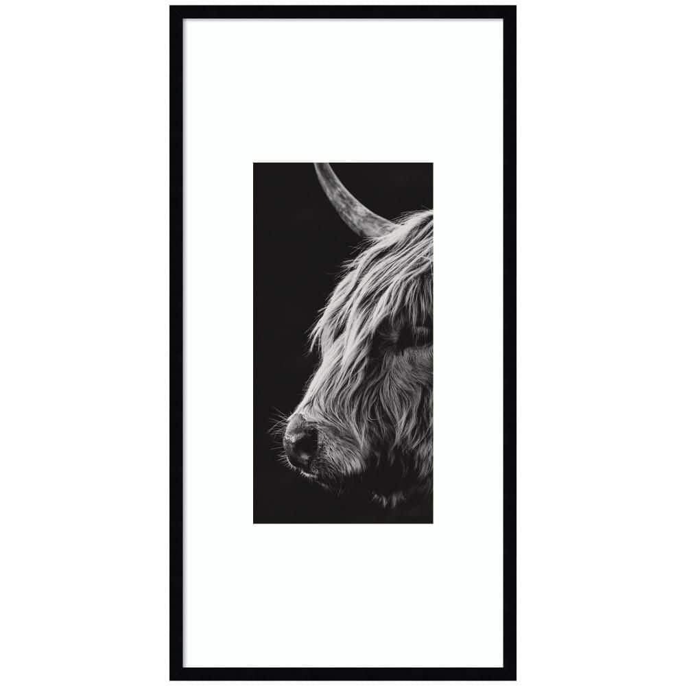 "Svelte ""Scottish Highland"" by Crystal Lynn Collins Cow Framed Art Print 41 in. x 21 in." price history on PriceWatchPro