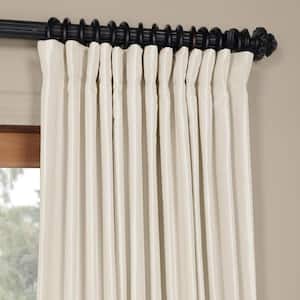 Off White Extra Wide Rod Pocket Blackout Curtain - 100 in. W x 84 in. L (1 Panel)