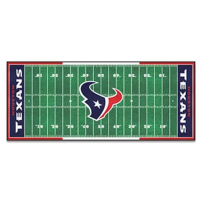 Houston Texans 3 ft. x 6 ft. Football Field Rug Runner Rug