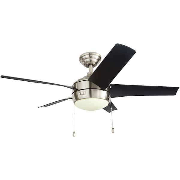 Home Decorators Collection Windward 44 In Led Brushed Nickel Ceiling Fan With Light Kit 51565 - Home Decorators Collection Ceiling Fan Instructions
