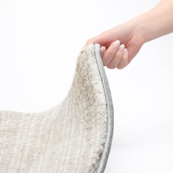 Dream Shag Premium Machine Washable Abstract ADS531 Ivory 5 ft. x 7 ft. 6 in. Area Rug