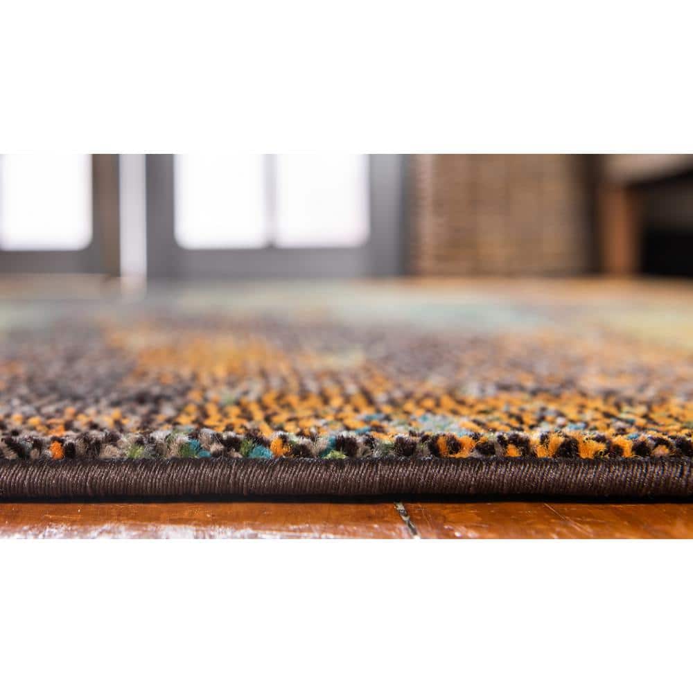 Sevilla Abstract Multicolor Synthetic 10'x13' Indoor Area Rug