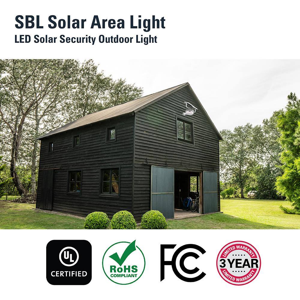 Gray Solar LED Outdoor Motion Sensor Wall Light