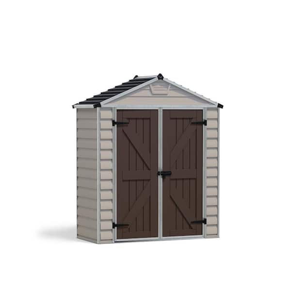 CANOPIA by PALRAM SkyLight 6 ft. x 3 ft. Tan Garden Outdoor Storage Shed
