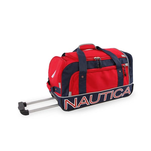 Nautica NT SUBMARINER 22 in. ROLLING DUFFEL - RED/NAVY NT-WD-X322