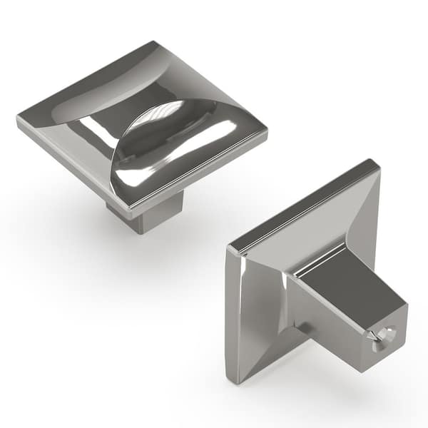 Crest Collection 1-1/4 in. Dia Chrome Finish Cabinet Drawer/Door Knob