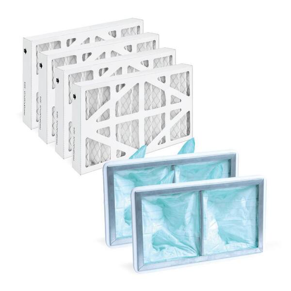 1 Micron Inner Filters (2-Pack) and 5 Micron Outer Filters (4-Pack) for AF4001 and WEN 3410 Air Filtration Systems