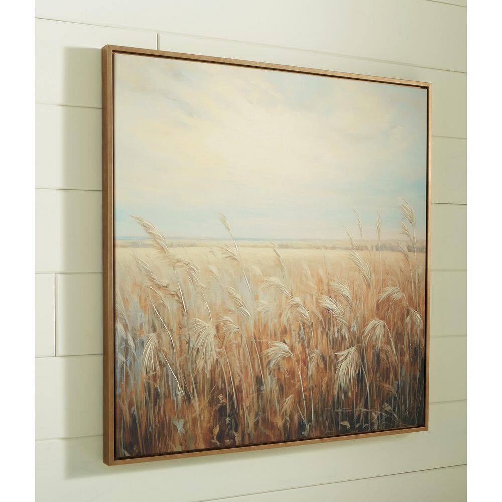 Expansive Plains-Inspired Canvas Wall Art, 40" x 40"