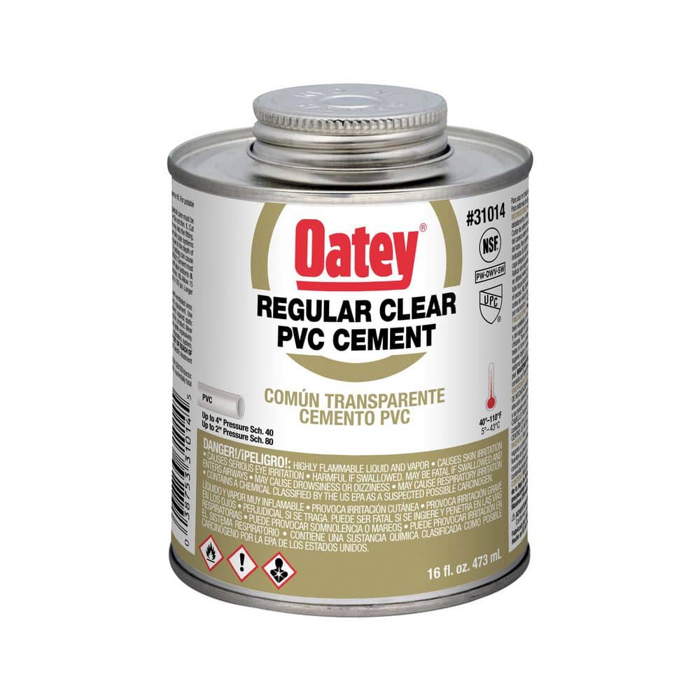UPC 038753310145 product image for 16 oz. Regular Clear PVC Cement | upcitemdb.com