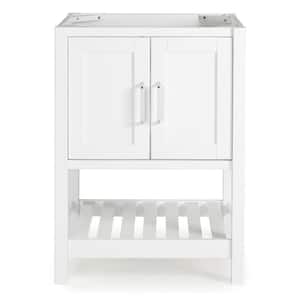 Bennet 24 in. W x 21 in. D x 34 in. H Bath Vanity Cabinet without Top in White