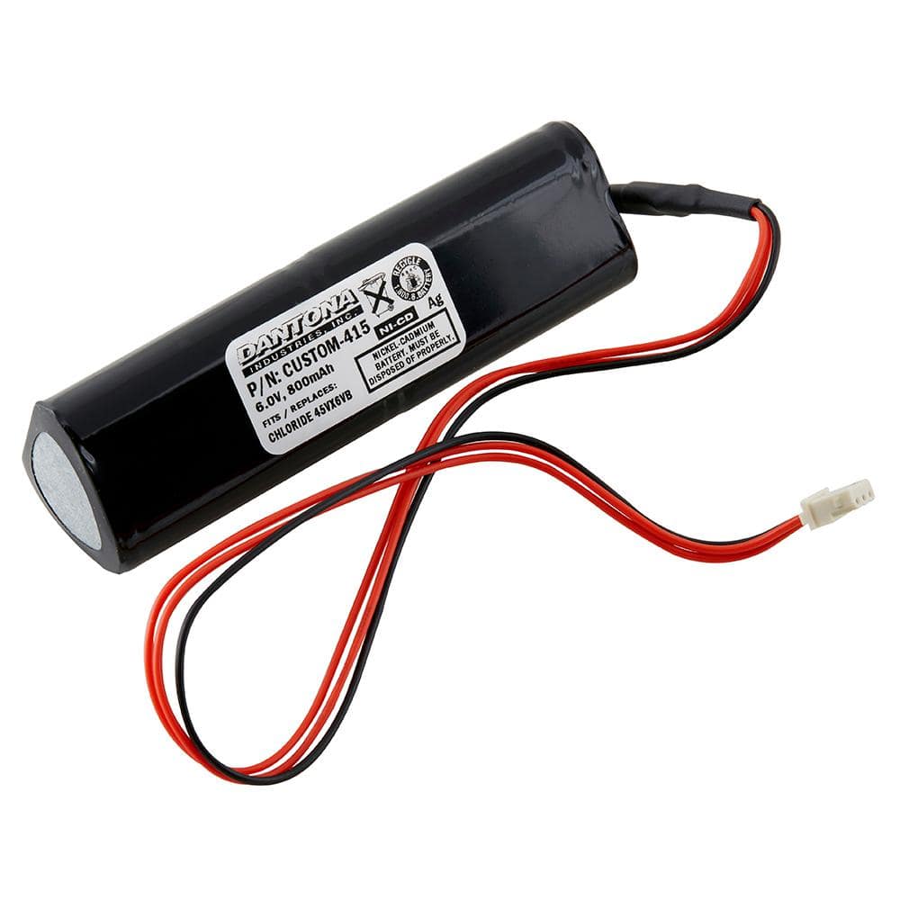 6V NICAD 800mAh Custom Packs Battery 45VX6VB
