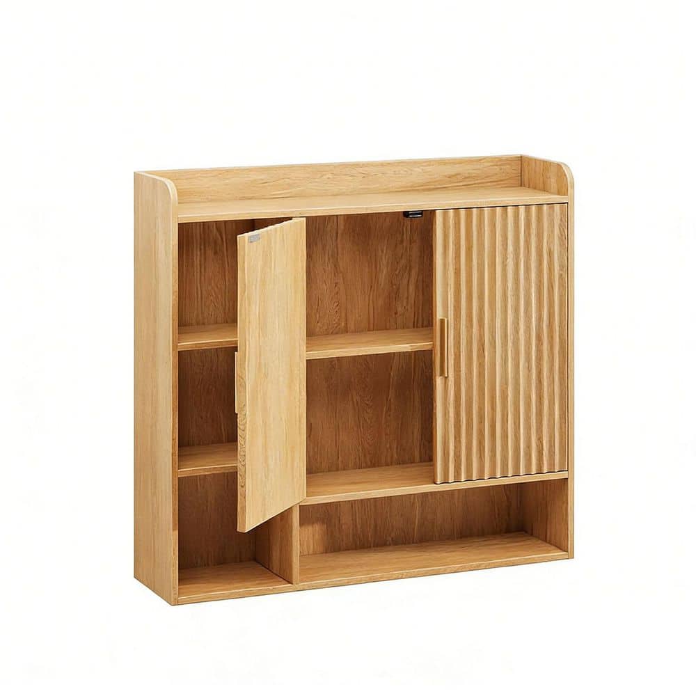 31.49 in. W x 29.13 in. H Rectangular Wood Recessed or Surface Mount Medicine Cabinet without Mirror price history on PriceWatchPro
