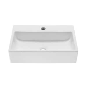 Claire Vessel Sink in Glossy White