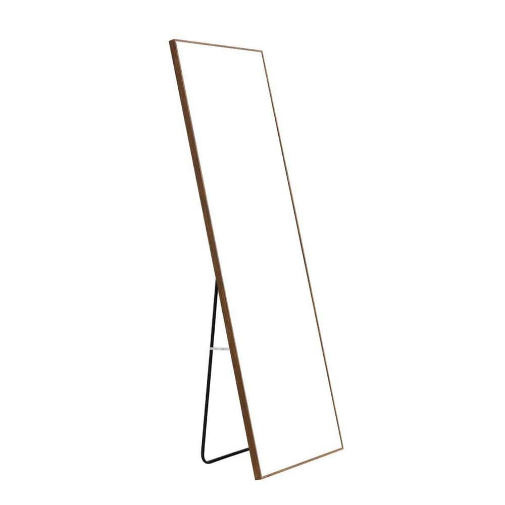 15 in. W x 58 in. H Rectangular Wood Framed Wall Mount or Floor Standing Mo