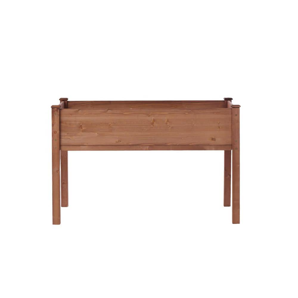 43.5 in. Inner Length Brown Wood Rectangle Outdoor Raised Garden Bed Raised Planter Boxes with Legs (1-Pack) price history on PriceWatchPro