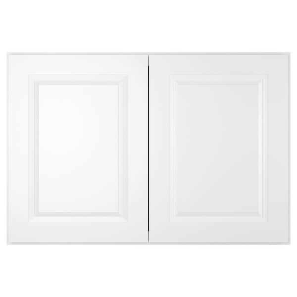HOMEIBRO 36-in W X 12-in D X 24-in H in Traditional White Plywood Ready to Assemble Wall Cabinet Kitchen Cabinet