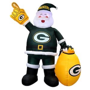7 ft. Green Bay Packers Santa Inflatable