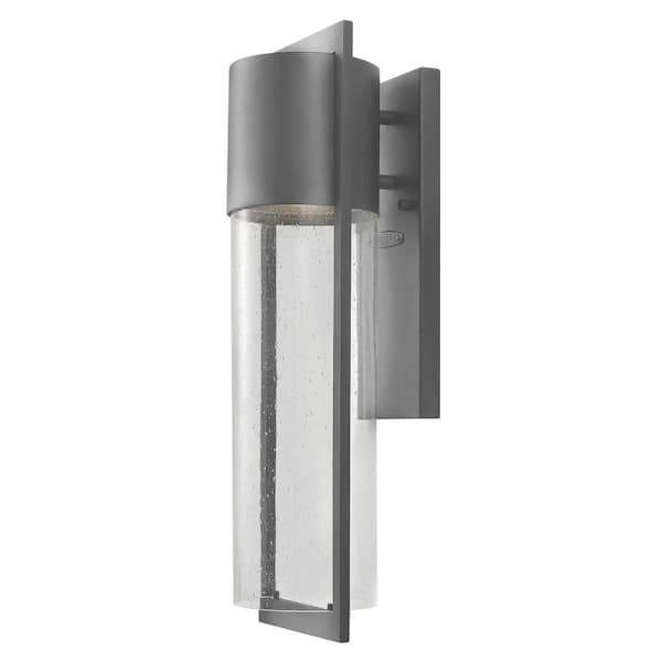 HINKLEY Hinkley Shelter Medium Outdoor Wall Mount Lantern, Hematite