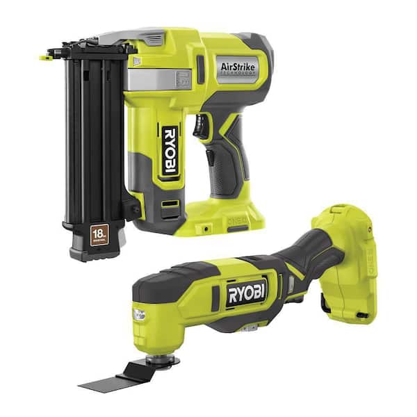 RYOBI ONE+ 18V 18-Gauge Cordless AirStrike Brad Nailer with