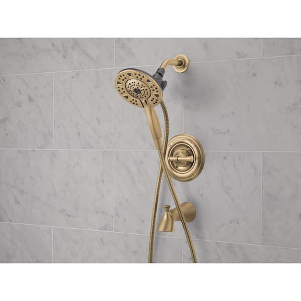 Chamberlain Gold In2ition Single-Handle 4-Spray Tub and Shower Faucet in Champagne Bronze (Valve Included)