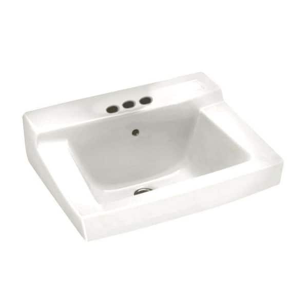 American Standard Declyn Wall-Mounted Bathroom Sink in White-0321.026. ...