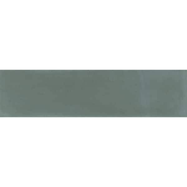 Taj Emerald Satin Glazed Ceramic Quarter Round Wall Trim, 0.6 in. x 10 in. (0.069 sq. ft./Piece)