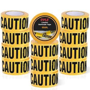 12-Pieces 200 Meters Long Tape Roll Suitable for Wide Range of Applications Safety Caution Tape Set (Black and Yellow)