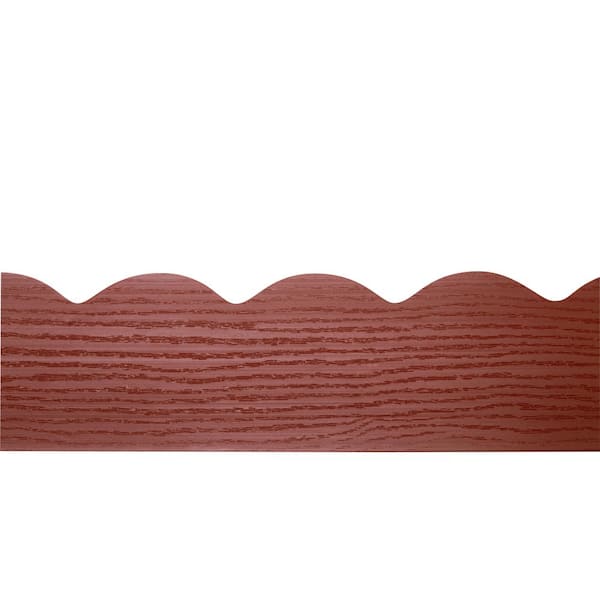 EasyFlex 20 ft. Red Woodgrain 2-in-1 Plastic Landscape Edging Kit