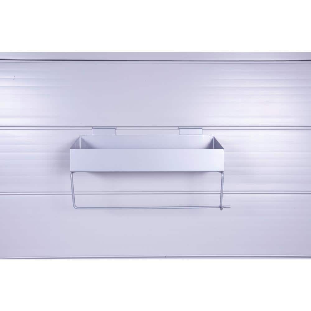 Heavy Duty Gray Steel Multipurpose Slatwall Organizer Rack
