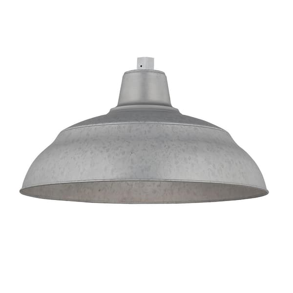 Millennium Lighting R Series 1-Light 18 in. Galvanized Warehouse Shade