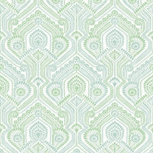 A-Street Prints Fildia Green Botanical Wallpaper Sample 4121