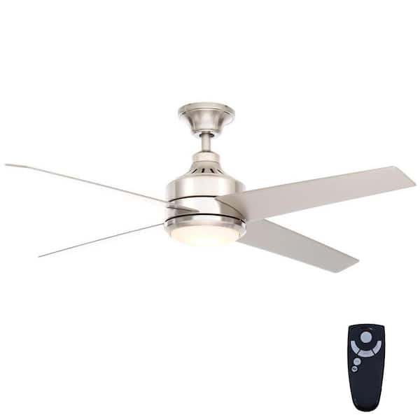 Home Decorators Collection Mercer 52 in. Brushed Nickel Ceiling Fan