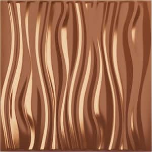 19 5/8 in. x 19 5/8 in. Leandros EnduraWall Decorative 3D Wall Panel, Copper (Covers 2.67 Sq. Ft.)
