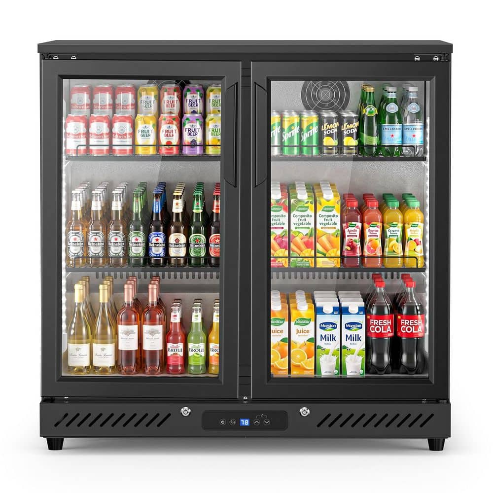 35.55 in. 6.5 cu. ft. Single Zone 350-Can Built-in/Freestanding Indoor Beverage Cooler/Refrigerator in Black price history on PriceWatchPro