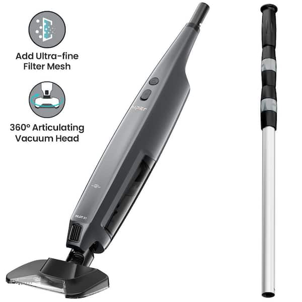 Pilot X1 Handheld Pool Vacuum for In/Above-ground Pool Surface-Gray