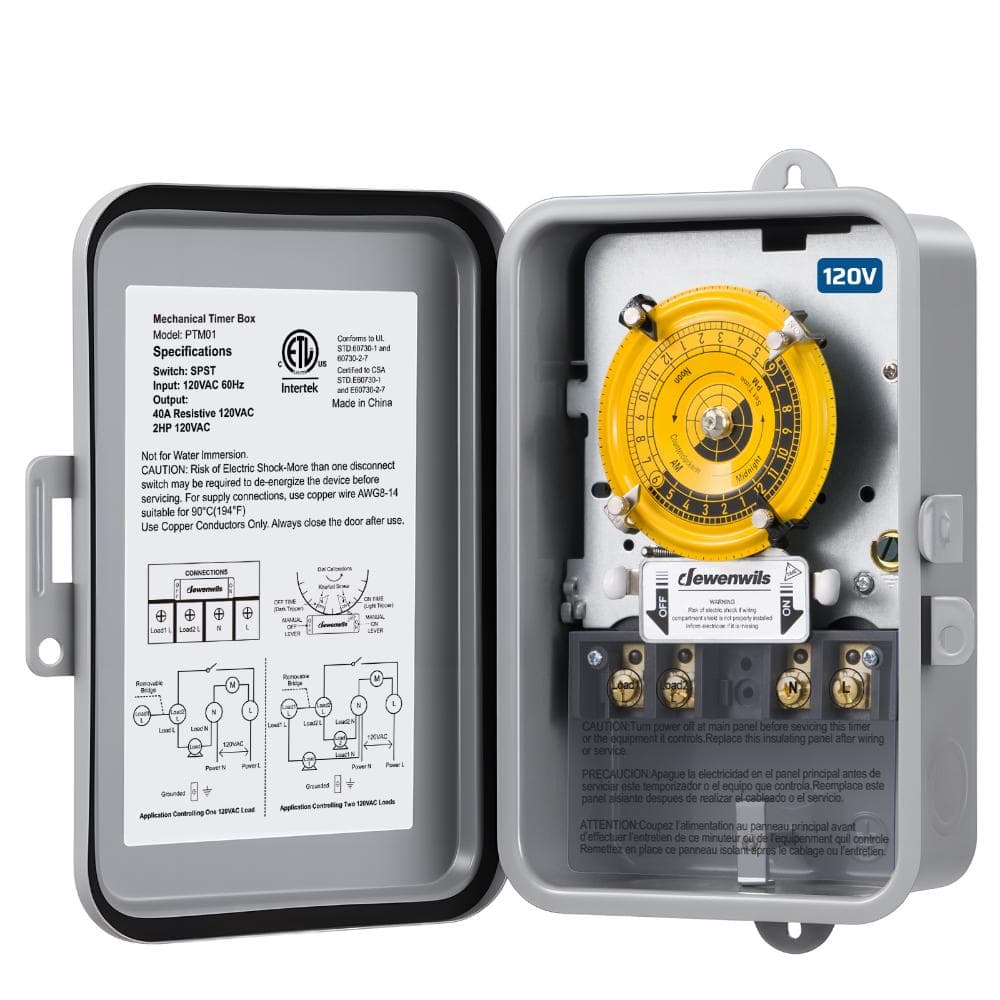 40 Amp 240VAC 24-Hour Outdoor Mechanical Timer with Plastic Box price history on PriceWatchPro